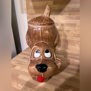 Vintage dog cookie jar
